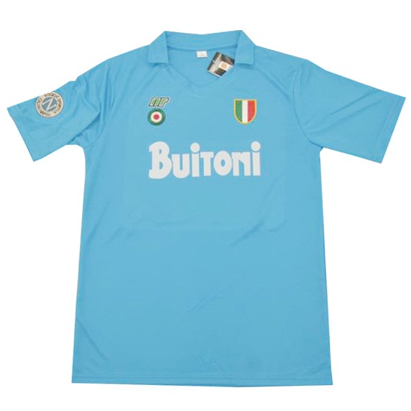 Tailandia Camiseta Napoli 1ª Kit Retro 1987 1988 Azul